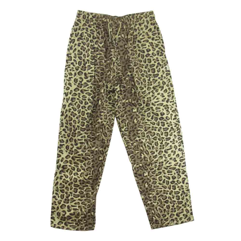 WTAPS ダブルタップス 211TQDT-PTM03 TROUSERS / COTTON. TWILL. CAMO レオパード柄 パンツ ブラウン系 2【美品】【中古】