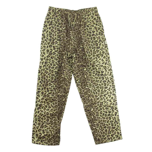 WTAPS ダブルタップス 211TQDT-PTM03 TROUSERS / COTTON. TWILL. CAMO レオパード柄 パンツ ブラウン系 2【美品】【中古】