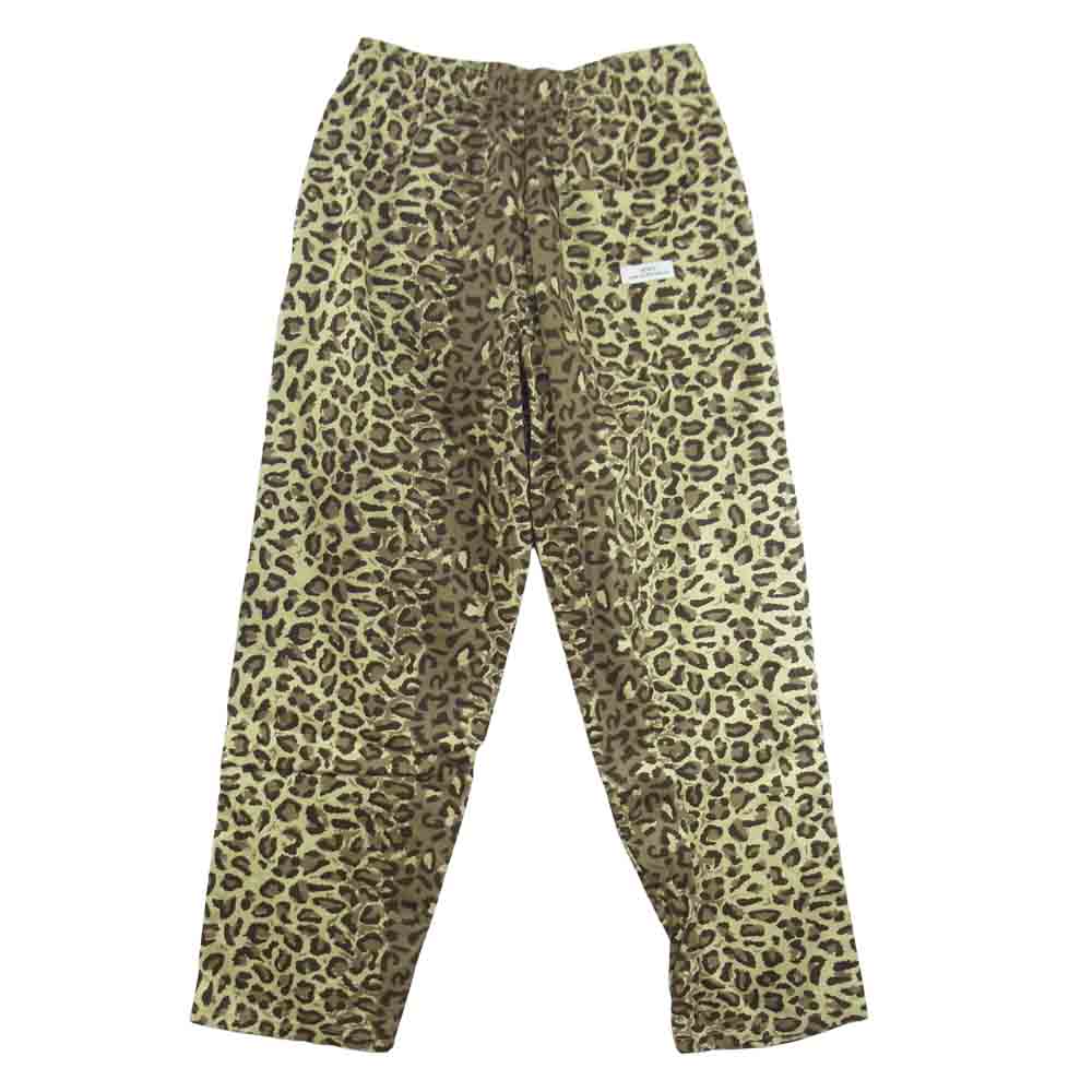 WTAPS ダブルタップス 211TQDT-PTM03 TROUSERS / COTTON. TWILL. CAMO レオパード柄 パンツ ブラウン系 2【美品】【中古】