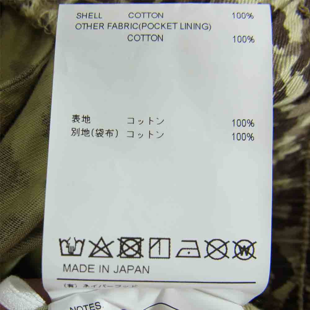 WTAPS ダブルタップス 211TQDT-PTM03 TROUSERS / COTTON. TWILL. CAMO レオパード柄 パンツ ブラウン系 2【美品】【中古】