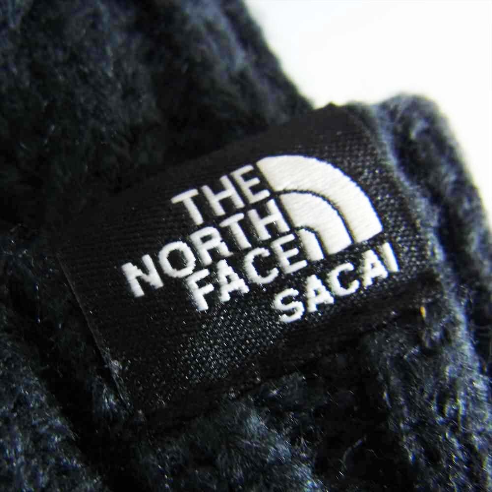 Sacai サカイ NN4177SA × THE NORTH FACE ノースフェイス ニット帽 ブラック系 F【中古】