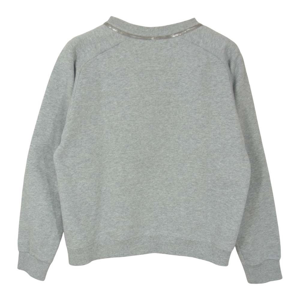 SAINT LAURENT サンローラン 13SS 314376 Y1LWH エディ期 ジップ クルーネック スウェット グレー系 サイズ表記無【中古】