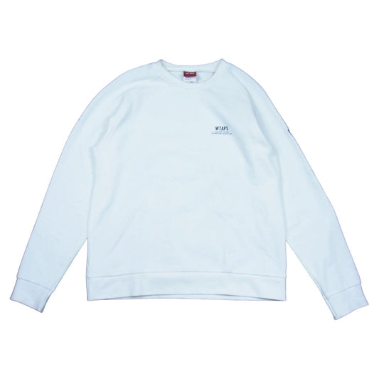 WTAPS ダブルタップス 15AW SCREEN SERIES INGREDIENTS クルー ネック スウェット ホワイト系 S【中古】