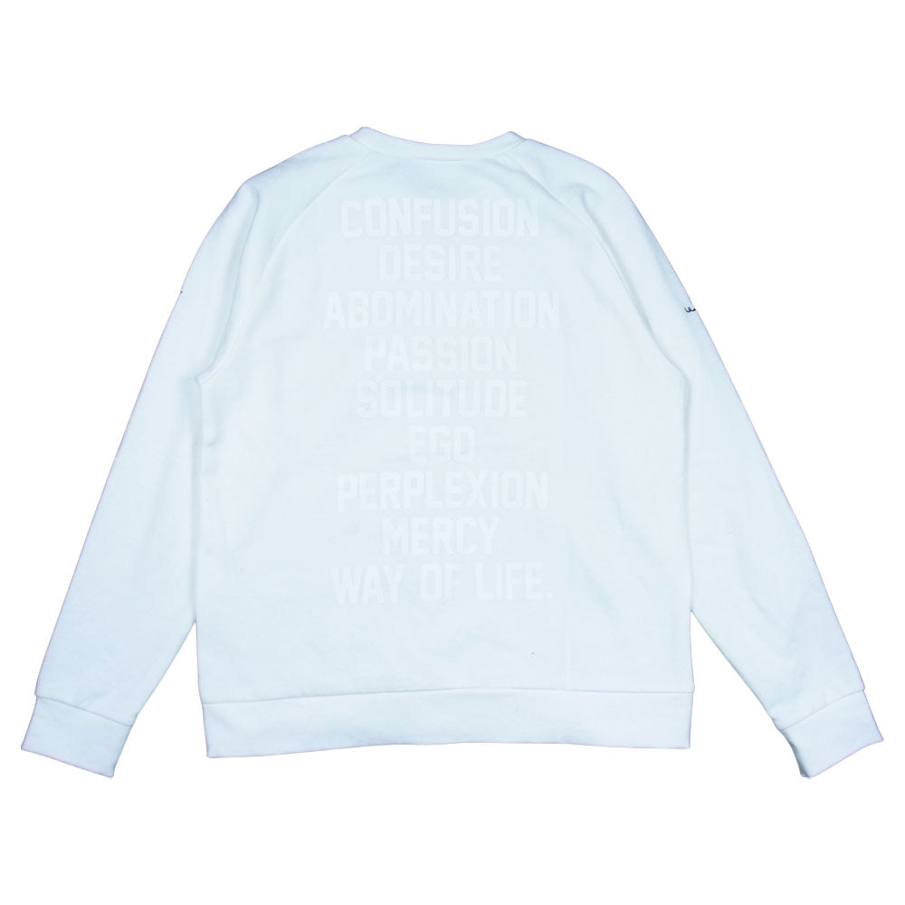 WTAPS ダブルタップス 15AW SCREEN SERIES INGREDIENTS クルー ネック スウェット ホワイト系 S【中古】