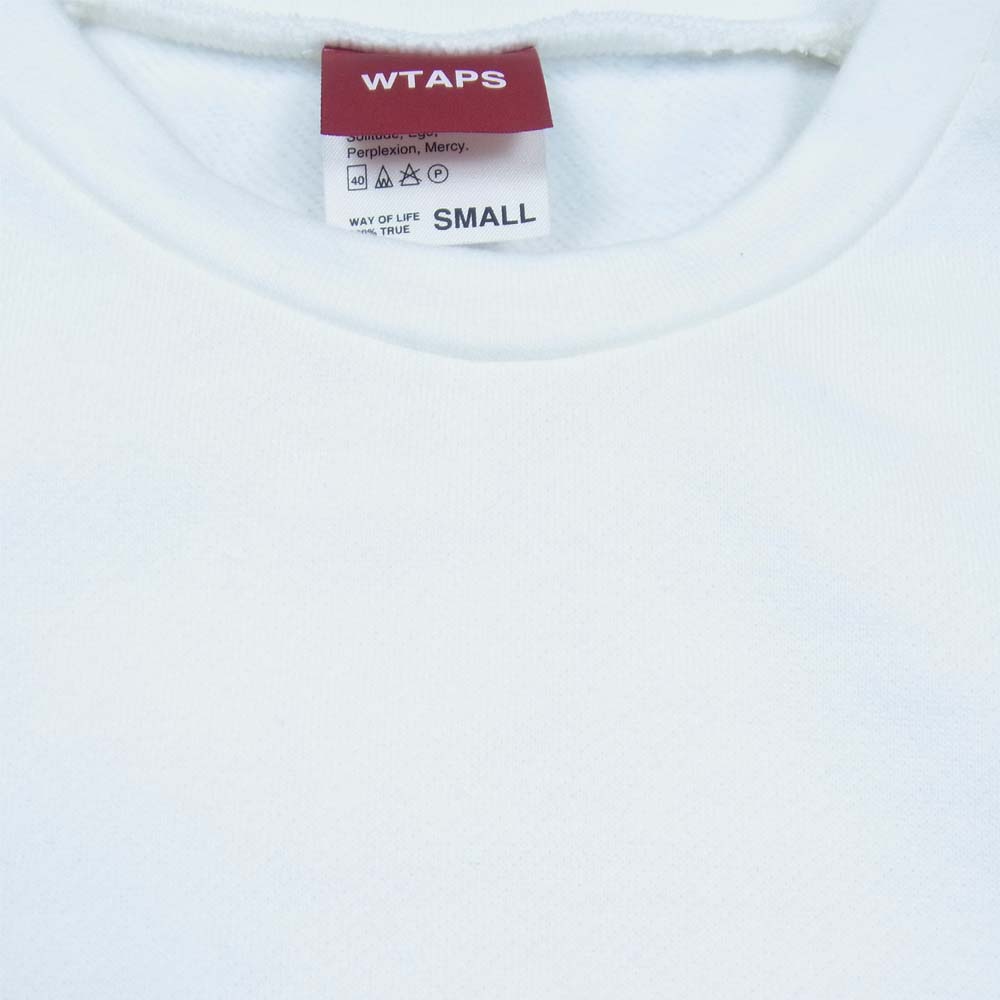 WTAPS ダブルタップス 15AW SCREEN SERIES INGREDIENTS クルー ネック スウェット ホワイト系 S【中古】