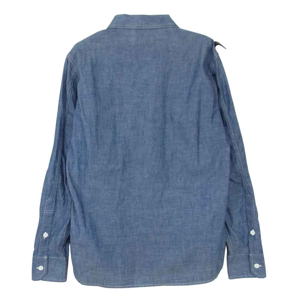 WTAPS ダブルタップス 16AW 162GWDT-SHM11 DECK LS SHIRT シャンブレー ワーク シャツ ブルー系 1【中古】