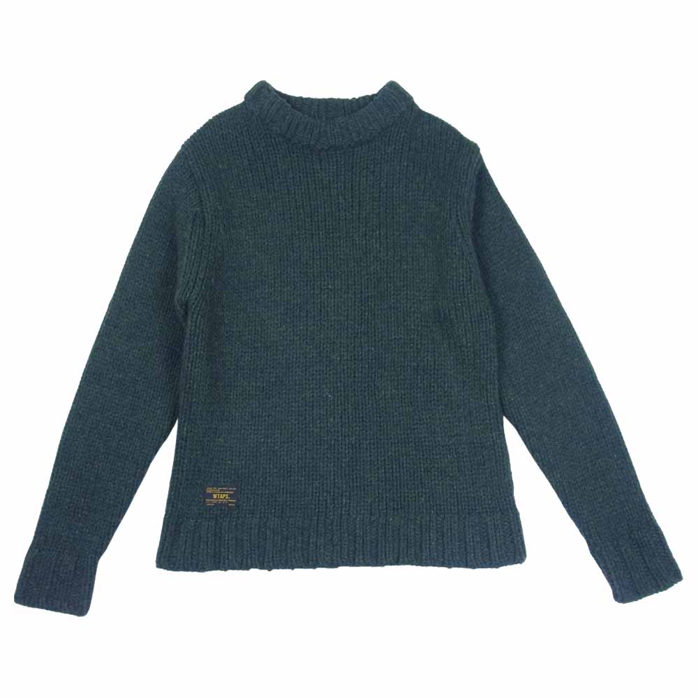 WTAPS ダブルタップス 16AW 162MADT-KNM04 ARAN KNIT アラン ニットセーター モスグリーン系 1【中古】