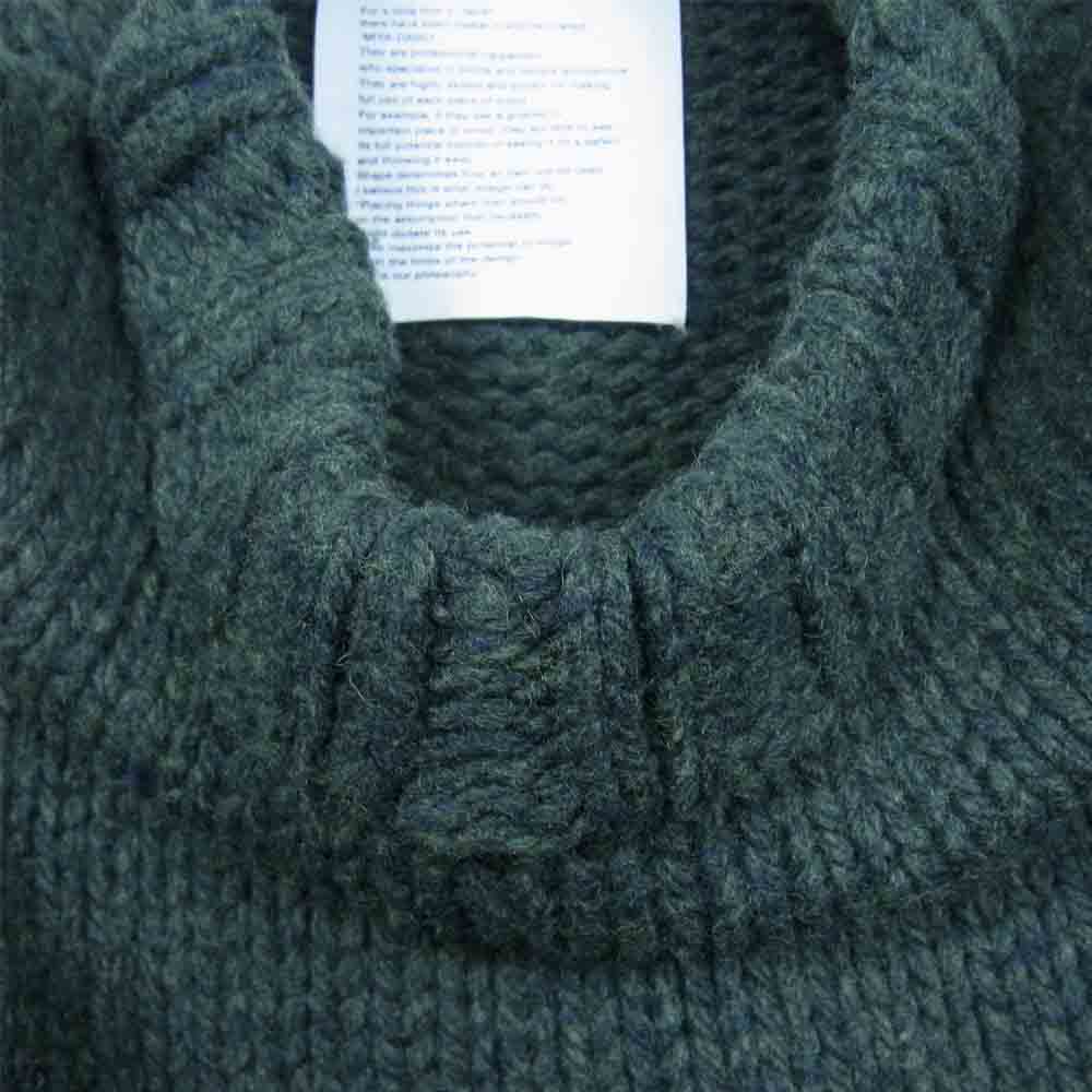 WTAPS ダブルタップス 16AW 162MADT-KNM04 ARAN KNIT アラン ニットセーター モスグリーン系 1【中古】