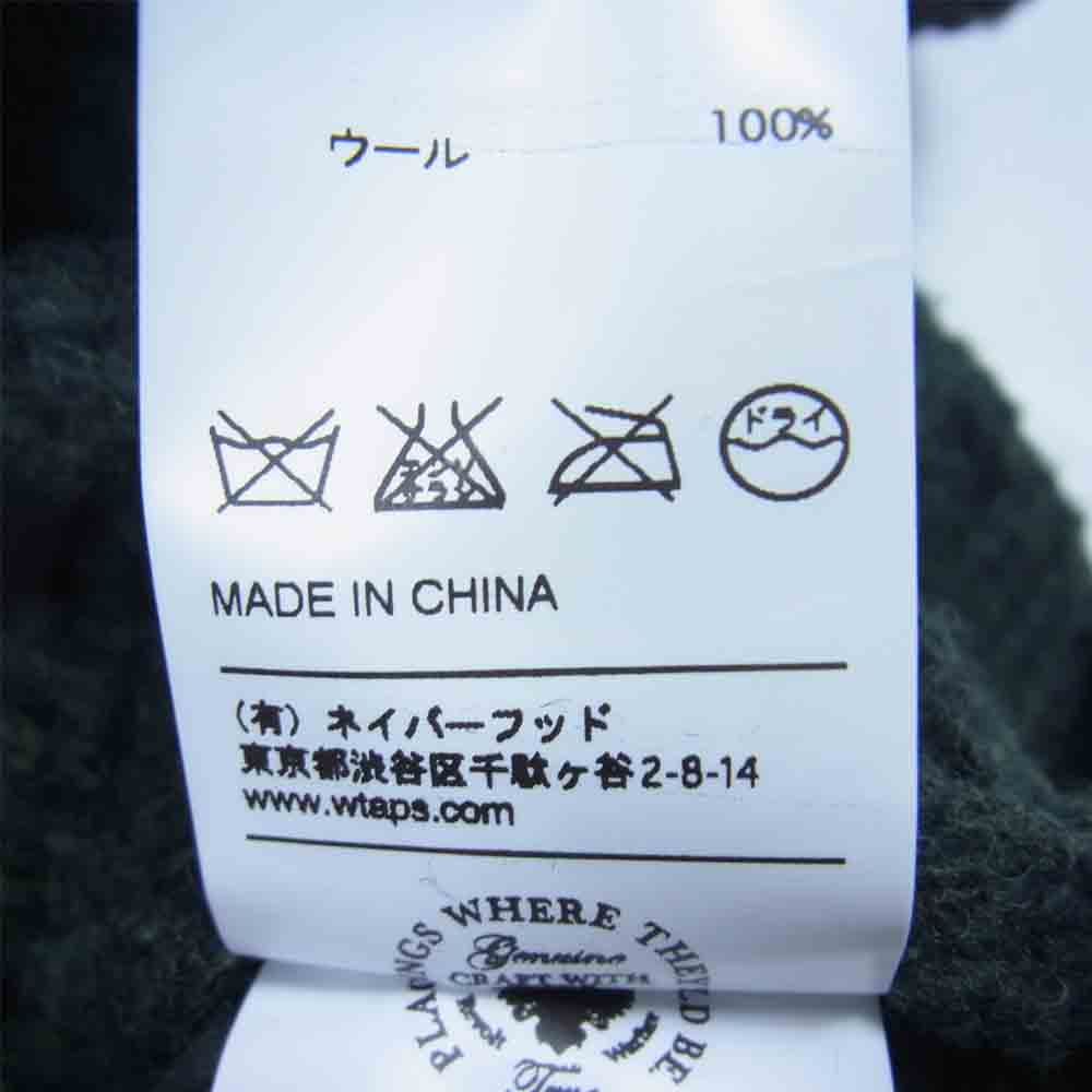 WTAPS ダブルタップス 16AW 162MADT-KNM04 ARAN KNIT アラン ニットセーター モスグリーン系 1【中古】