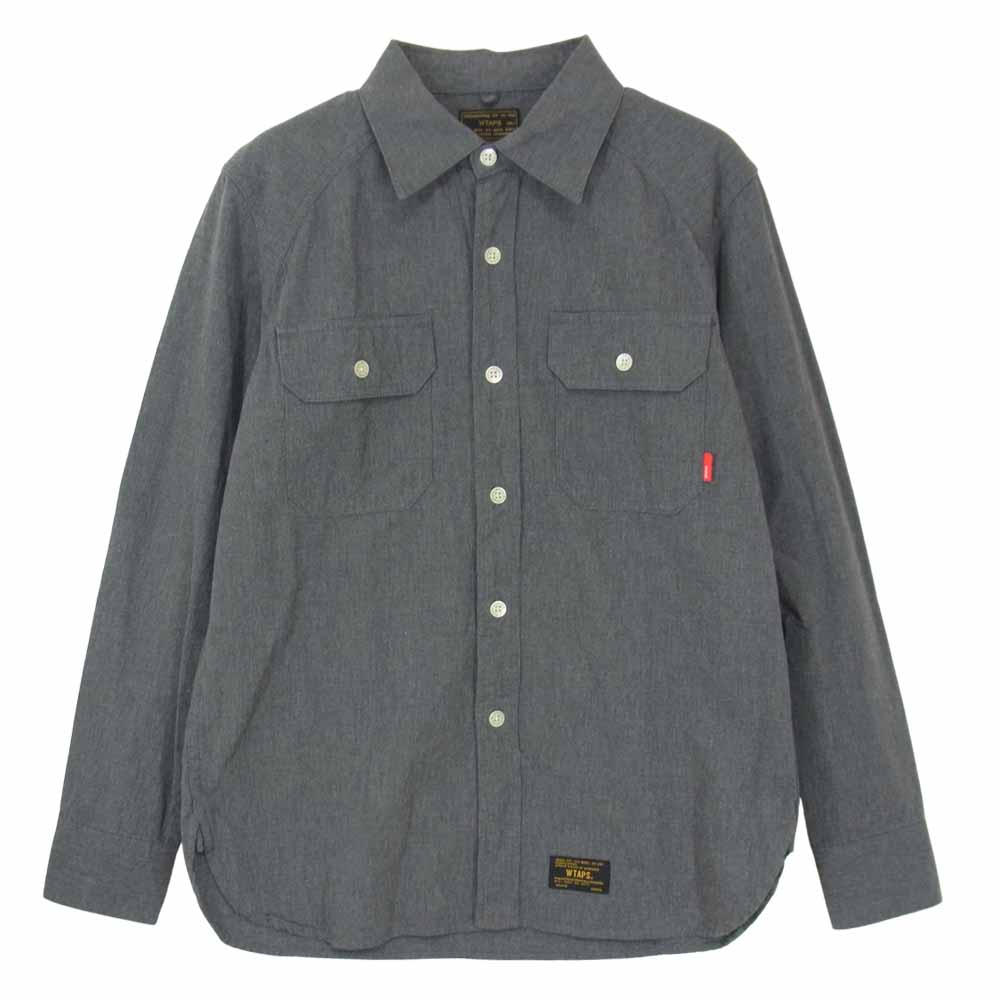 WTAPS ダブルタップス 16AW 162GWDT-SHM02 SHIRT COTTON CHAMBRAY コットン シャンブレー シャツ グレー系 1【中古】