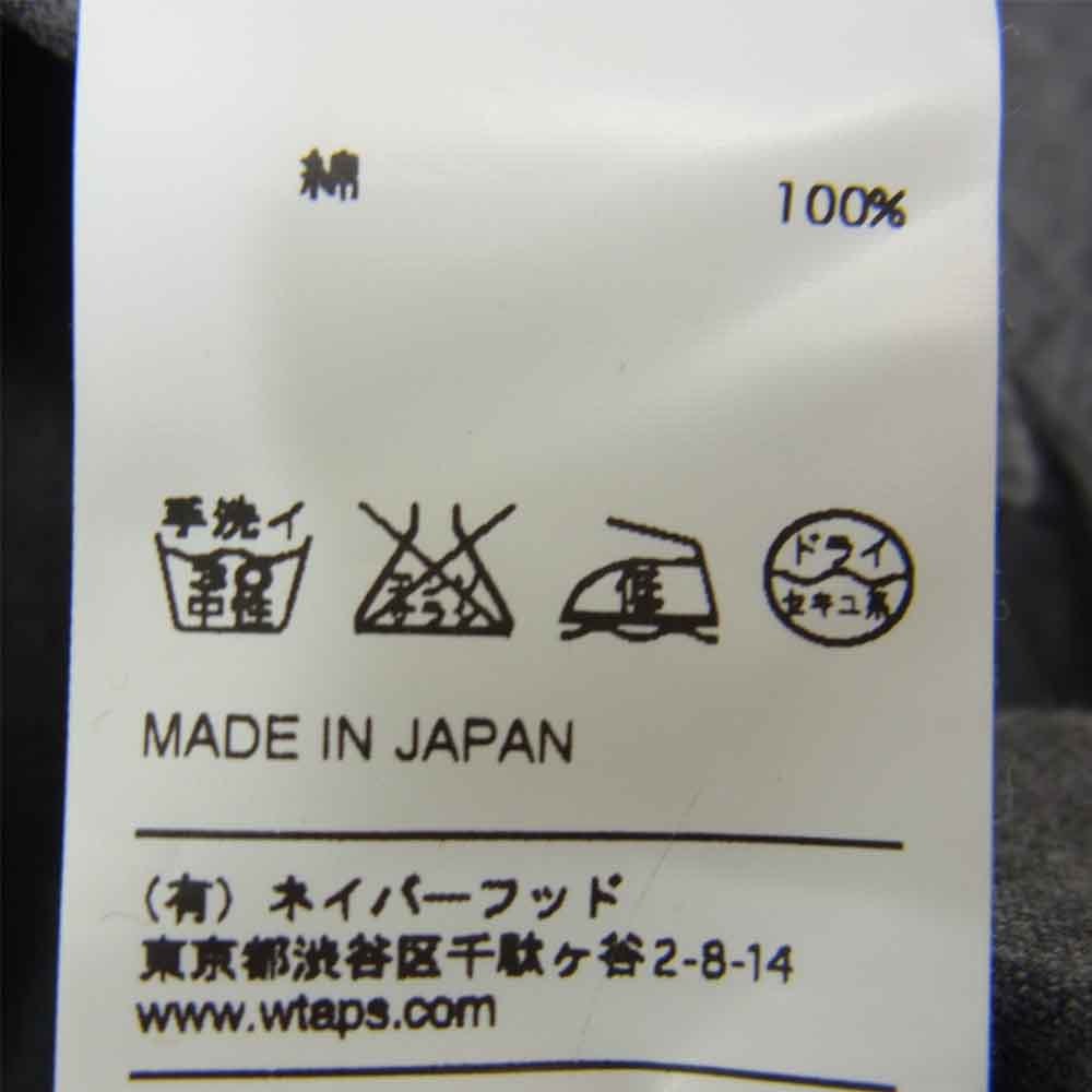 WTAPS ダブルタップス 16AW 162GWDT-SHM02 SHIRT COTTON CHAMBRAY コットン シャンブレー シャツ グレー系 1【中古】