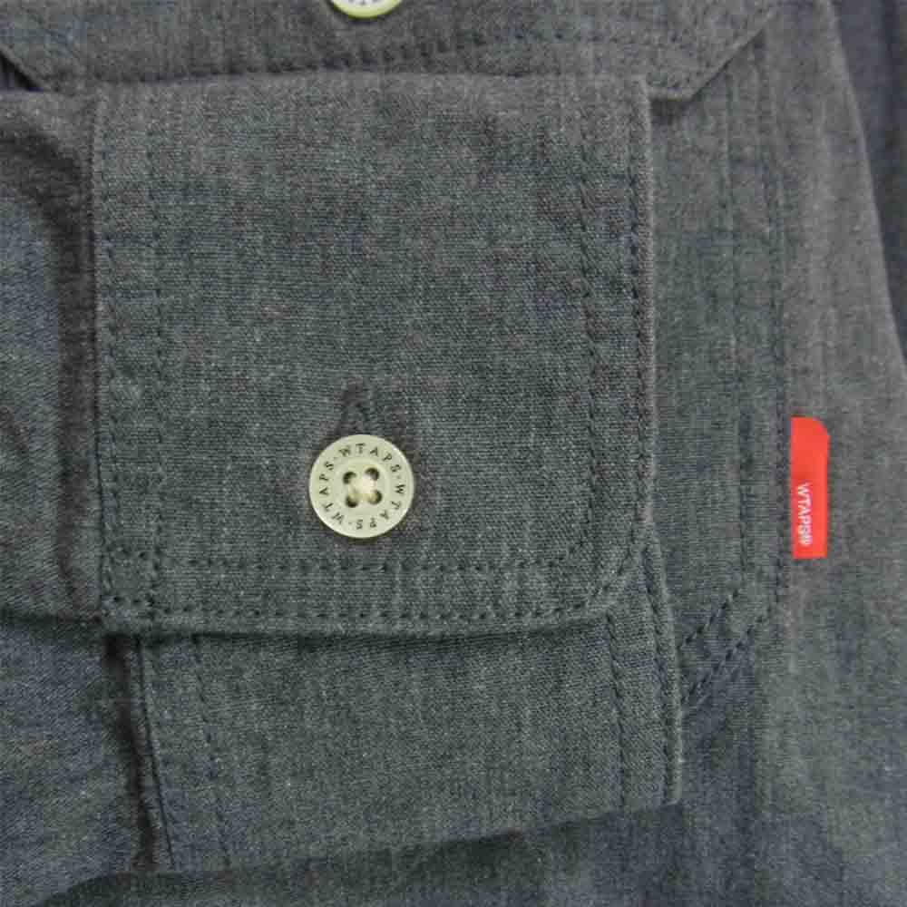WTAPS ダブルタップス 16AW 162GWDT-SHM02 SHIRT COTTON CHAMBRAY コットン シャンブレー シャツ グレー系 1【中古】