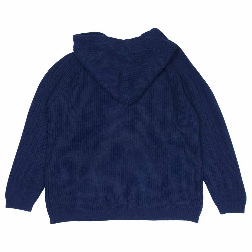 DESCENDANT ディセンダント 17AW BAJA COTTON KNIT バハ コットン ニット メキシカンパーカー ネイビー系 1【中古】