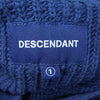 DESCENDANT ディセンダント 17AW BAJA COTTON KNIT バハ コットン ニット メキシカンパーカー ネイビー系 1【中古】