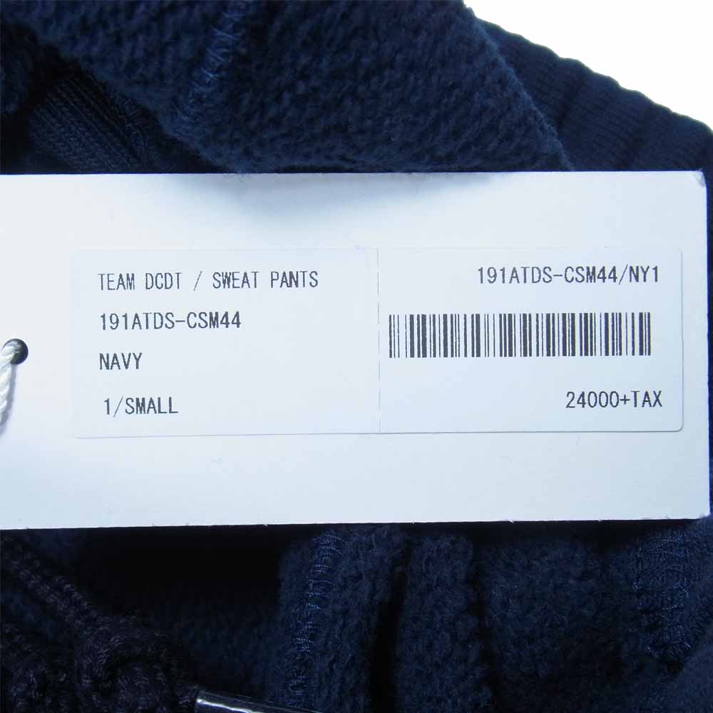 DESCENDANT ディセンダント 19SS TEAM DTCT SWEAT PANTS スウェットパンツ ネイビー系 1【美品】【中古】