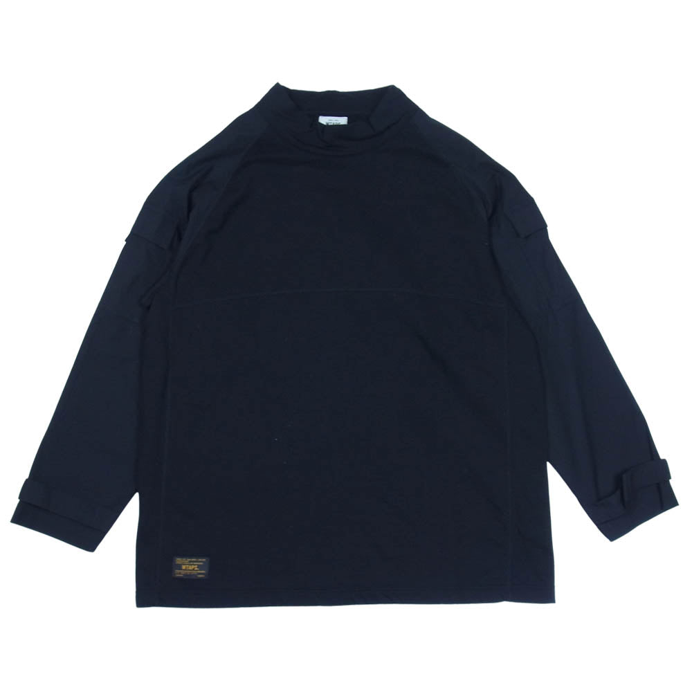 WTAPS ダブルタップス 17AW 172ATDT-CSM15 TAC 01 モックネック ラグラン スウェット カットソー ブラック系 S【中古】