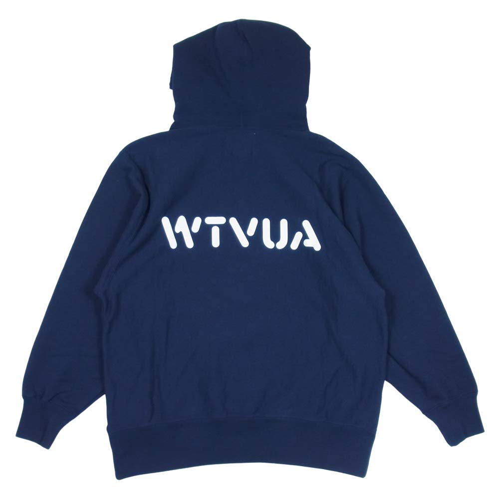 WTAPS ダブルタップス 19SS 191ATDT-CSM22 OUTRIGGER ハーフジップ スウェット パーカー ネイビー系 1【中古】