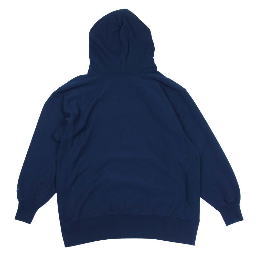 DESCENDANT ディセンダント 19SS TEAM DTCT HOODED SWEAT SHIRT スウェットパーカー ネイビー系 S【美品】【中古】