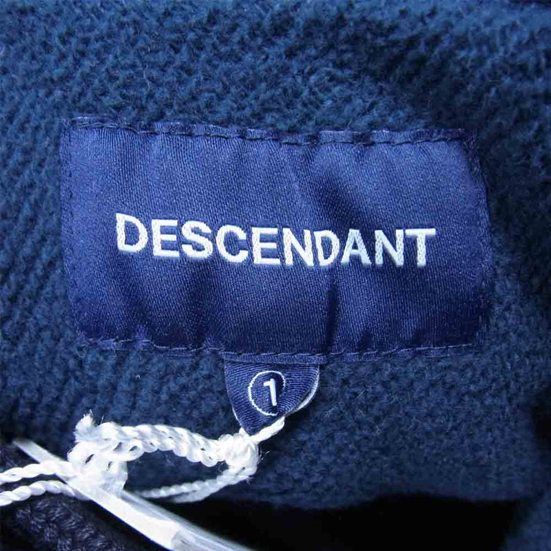 DESCENDANT ディセンダント 19SS TEAM DTCT HOODED SWEAT SHIRT スウェットパーカー ネイビー系 S【美品】【中古】