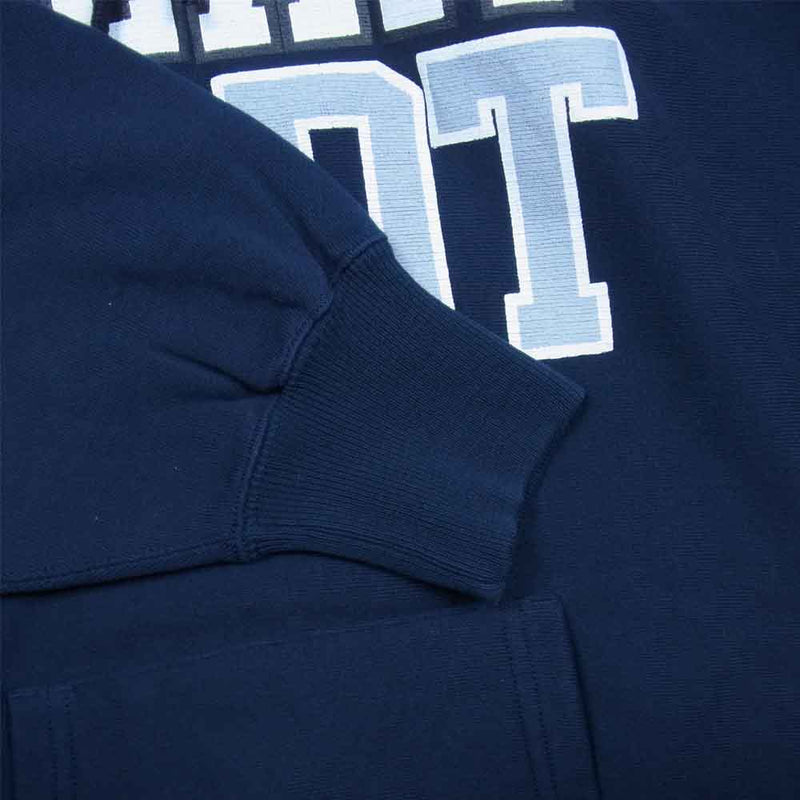 DESCENDANT ディセンダント 19SS TEAM DTCT HOODED SWEAT SHIRT スウェットパーカー ネイビー系 S【美品】【中古】