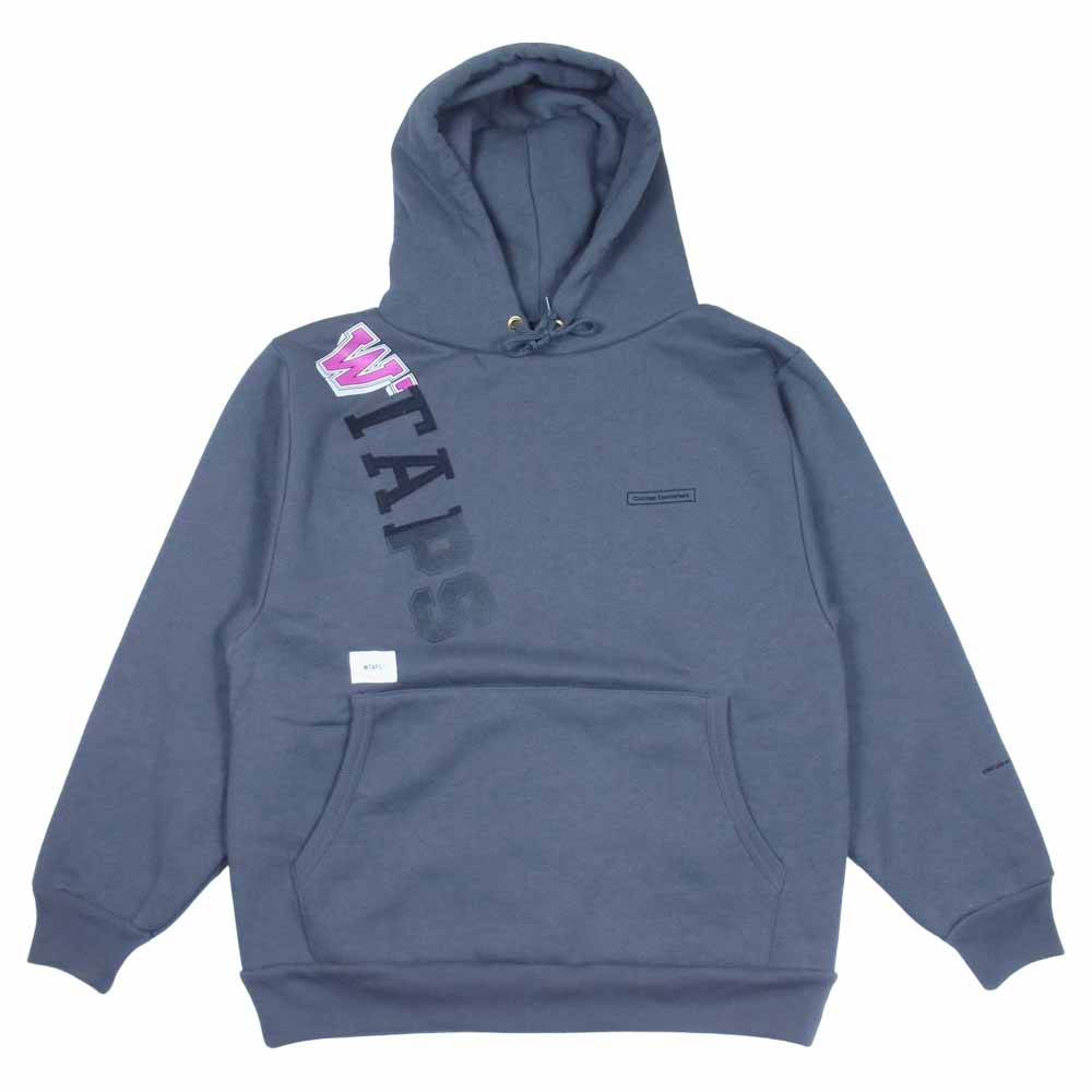 WTAPS ダブルタップス 20aw 202ATDT-CSM12 HOODED COPO プリント プルオーバーパーカー チャコール系 1【中古】