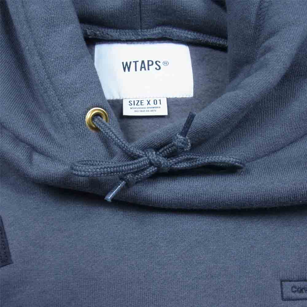 WTAPS ダブルタップス 20aw 202ATDT-CSM12 HOODED COPO プリント プルオーバーパーカー チャコール系 1【中古】