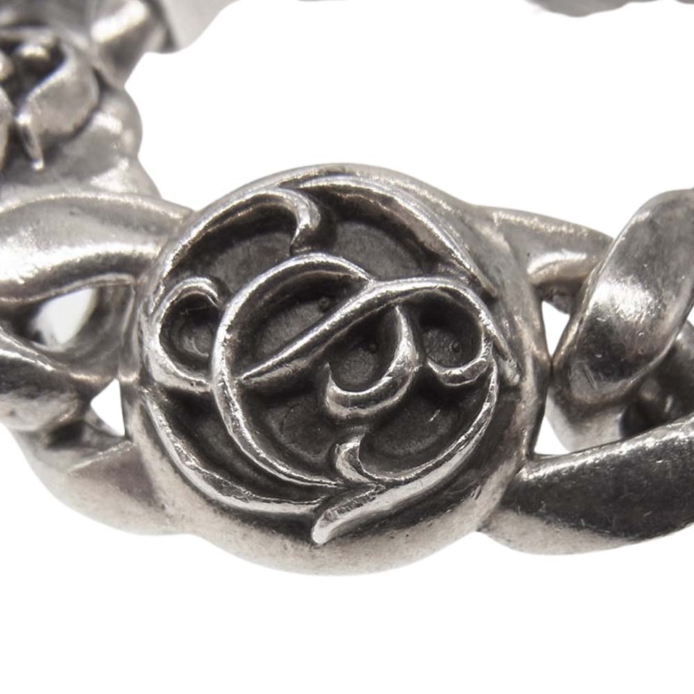 CHROME HEARTS クロムハーツ（原本無） フローラル リンク ブレスレット シルバー系【中古】