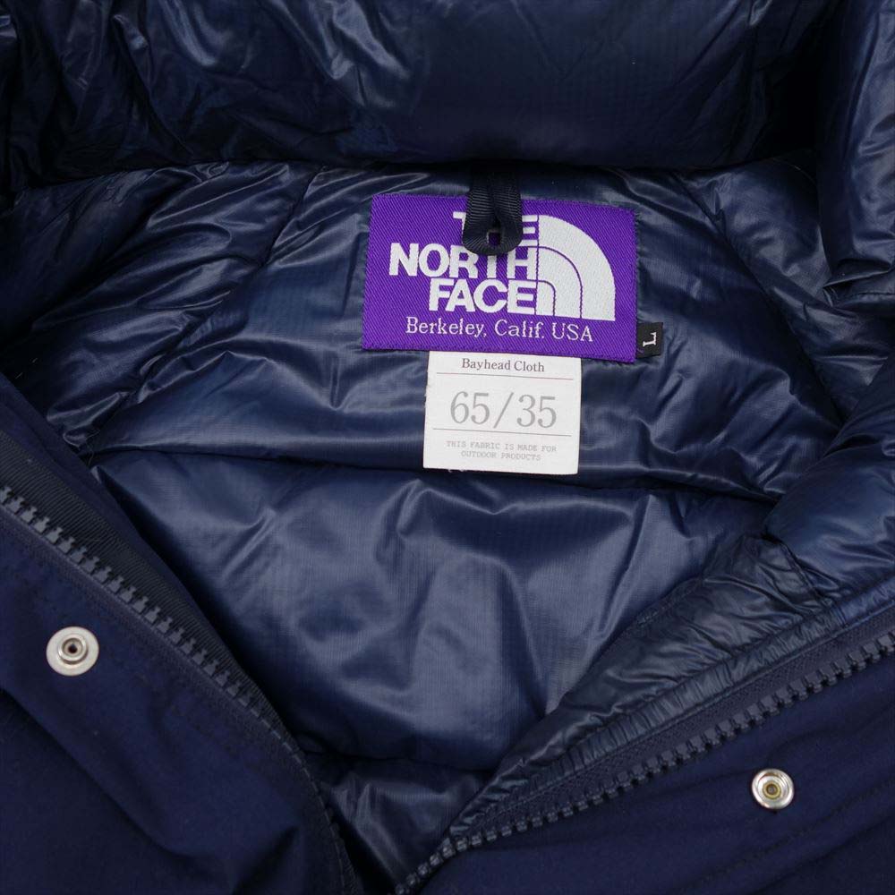 THE NORTH FACE ノースフェイス ND2557N Puple LABEL パープルレーベル ロングセロー ダウンコート ネイビー系 L【中古】