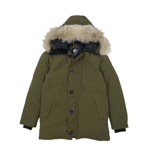 CANADA GOOSE カナダグース 3438JM 国内正規品 サザビーリーグ JASPER PARKA MILITARY GREEN ジャスパー パーカー ダウンジャケット M【美品】【中古】