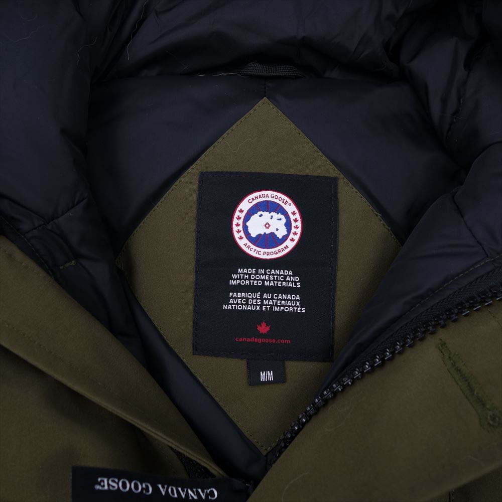 CANADA GOOSE カナダグース 3438JM 国内正規品 サザビーリーグ JASPER PARKA MILITARY GREEN ジャスパー パーカー ダウンジャケット M【美品】【中古】