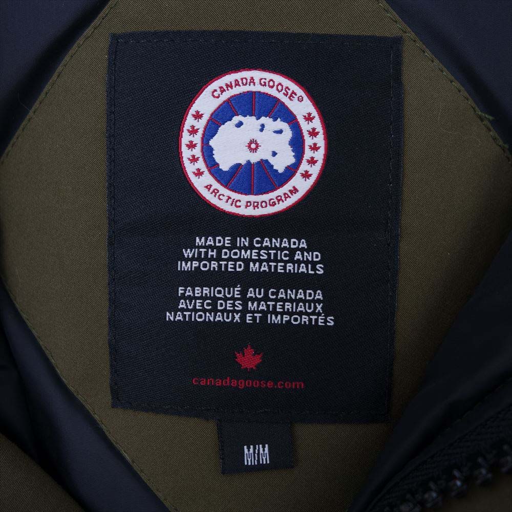 CANADA GOOSE カナダグース 3438JM 国内正規品 サザビーリーグ JASPER PARKA MILITARY GREEN ジャスパー パーカー ダウンジャケット M【美品】【中古】