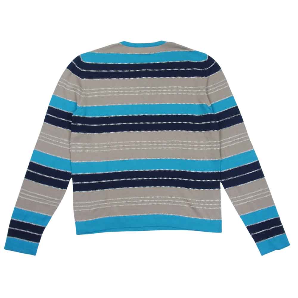 Salvatore Ferragamo サルヴァトーレフェラガモ イタリア製 レーヨン混 ヘンリーネック ニット セーター マルチカラー系 L【中古】