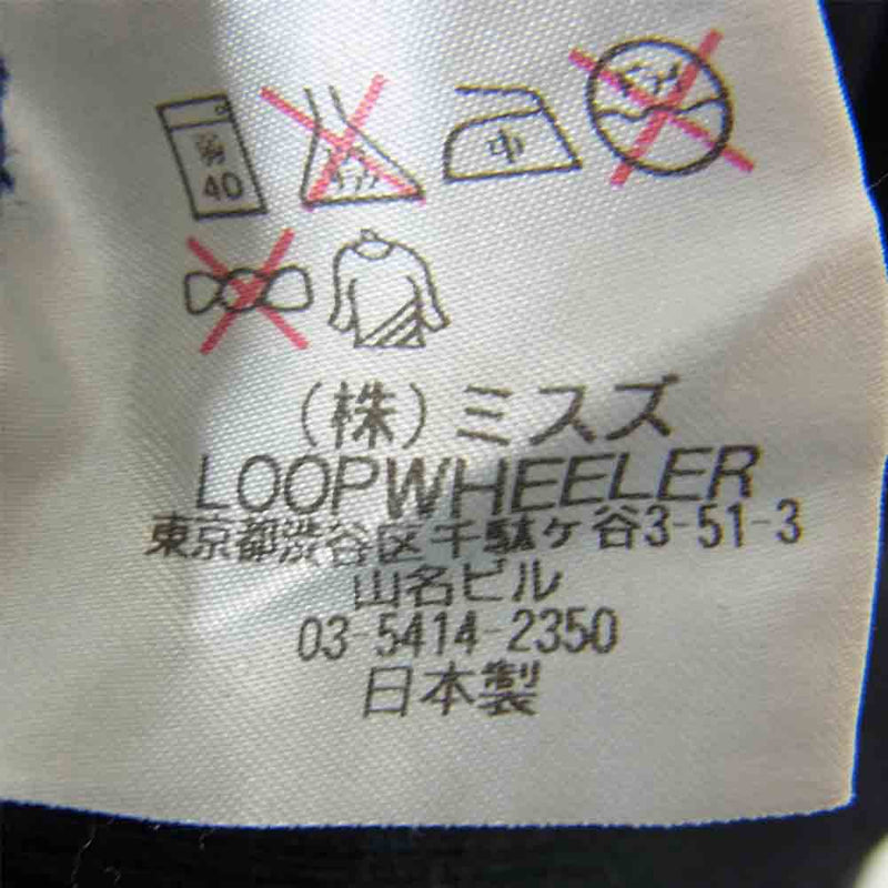 LOOPWHEELER ループウィラー L.WDRY ジップ アップ パーカー ネイビー系 サイズ表記無【中古】