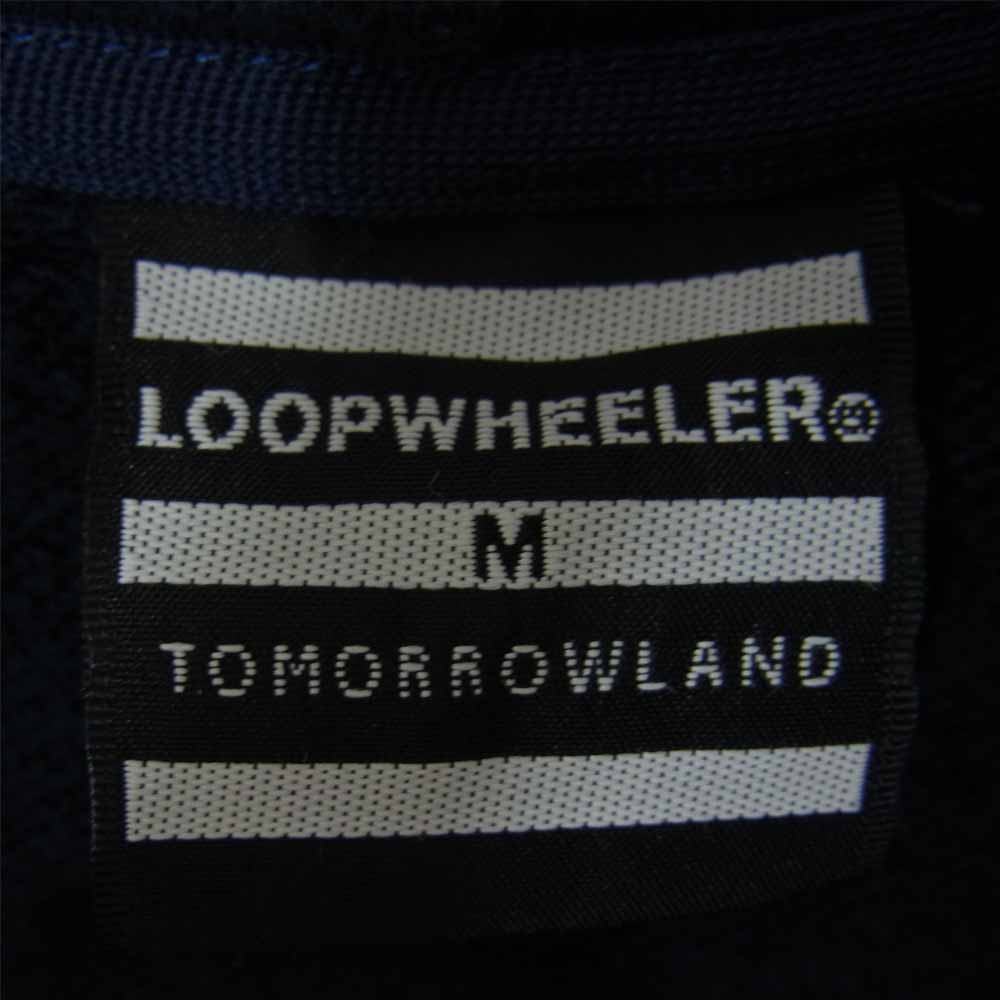 LOOPWHEELER ループウィラー TOMORROWLAND トゥモローランド 別注 フルジップ パーカー ネイビー系 M【中古】