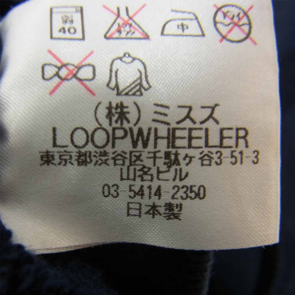 LOOPWHEELER ループウィラー TOMORROWLAND トゥモローランド 別注 フルジップ パーカー ネイビー系 M【中古】