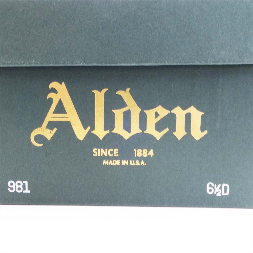 ALDEN オールデン 981 カーフレザー ペニーローファー 6.5D ブラック系 6 1/2【中古】