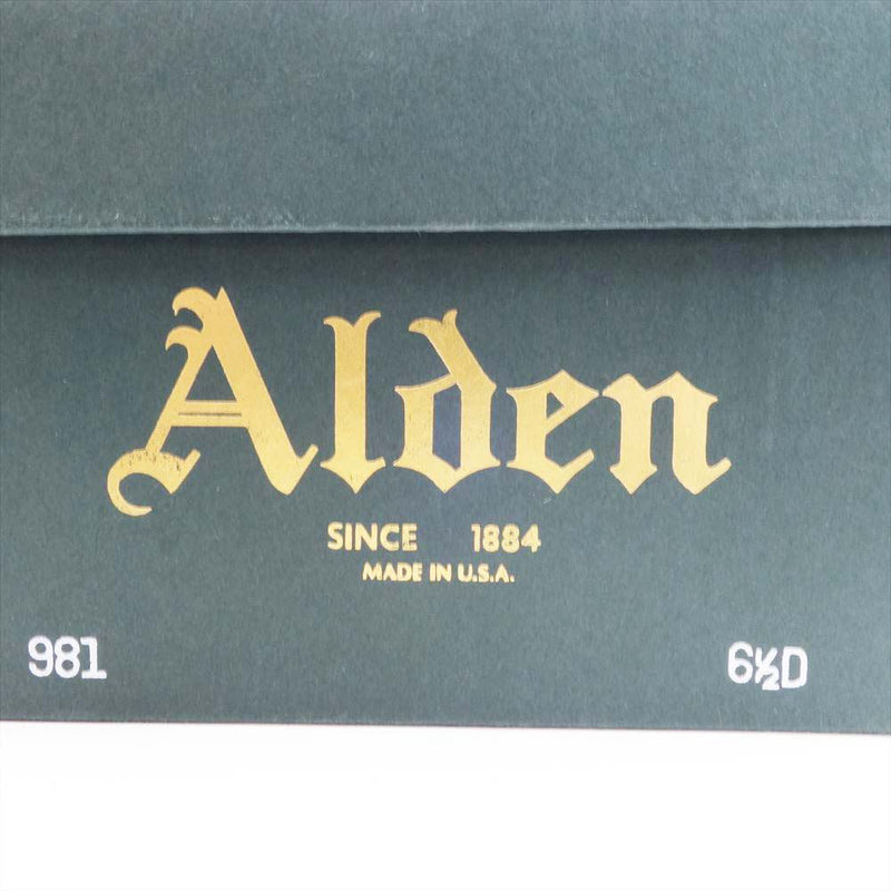 ALDEN オールデン 981 カーフレザー ペニーローファー 6.5D ブラック系 6 1/2【中古】