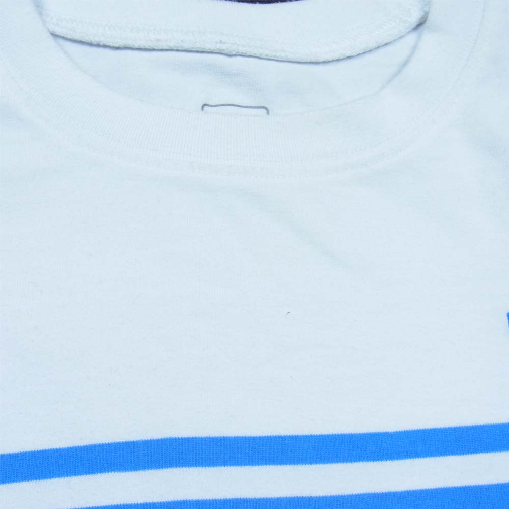 THE NORTH FACE ノースフェイス NT32063 国内正規品 S/S Panel Border Tee 半袖 ボーダーTシャツ 白×青系 XL【中古】