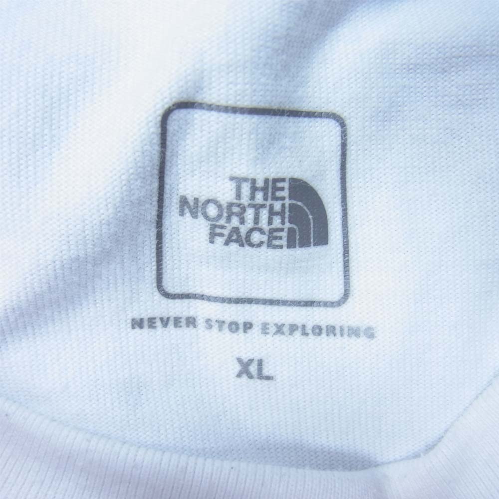 THE NORTH FACE ノースフェイス NT32063 国内正規品 S/S Panel Border Tee 半袖 ボーダーTシャツ 白×青系 XL【中古】