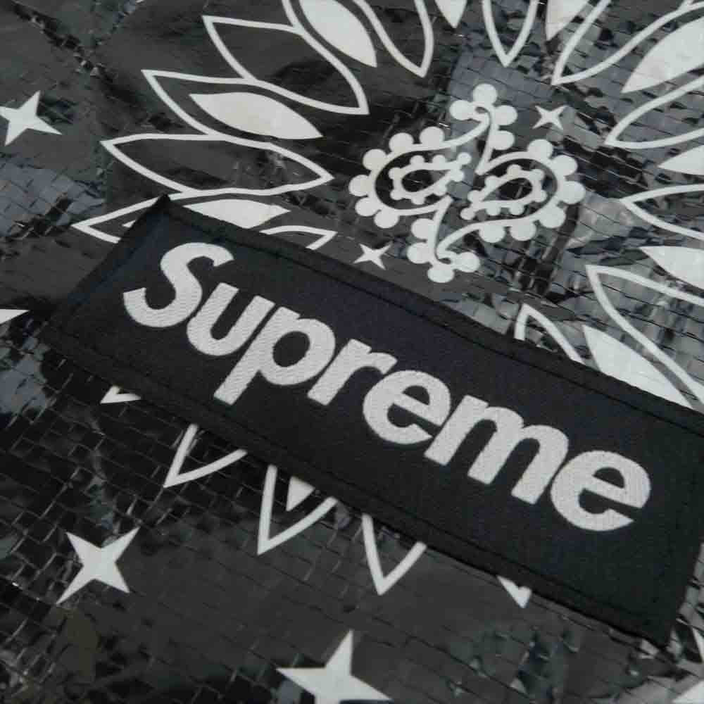Supreme シュプリーム 21SS Bandana Tarp Side Bag バンダナ トラップ サイド バッグ ブラック系【美品】【中古】