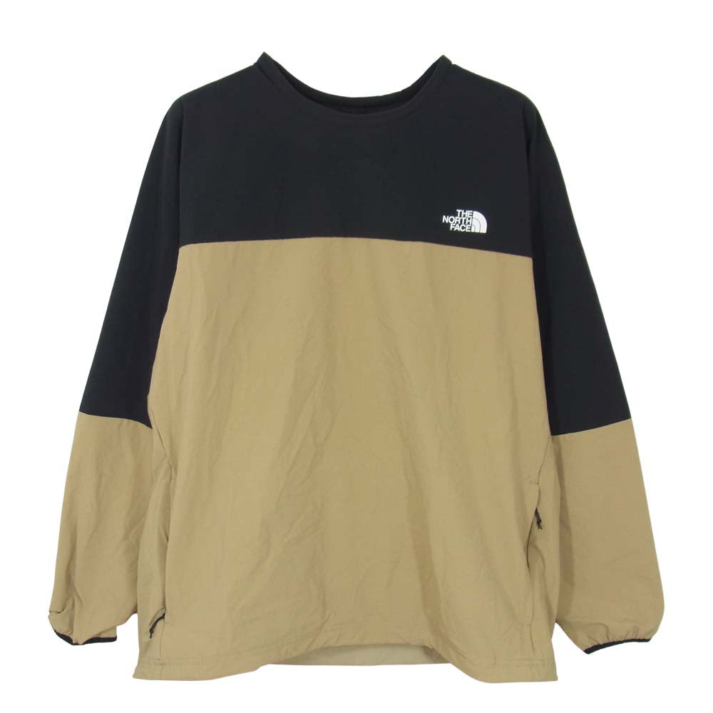 THE NORTH FACE ノースフェイス NP22082 国内正規品 APEX Flex Crew エイペックス フレックス クルー トレーニング ウェア ベージュ系 M【中古】