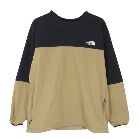 THE NORTH FACE ノースフェイス NP22082 国内正規品 APEX Flex Crew エイペックス フレックス クルー トレーニング ウェア ベージュ系 M【中古】