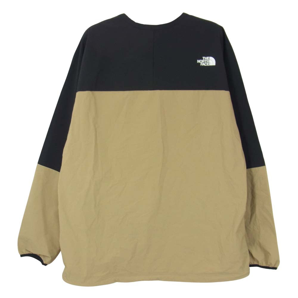 THE NORTH FACE ノースフェイス NP22082 国内正規品 APEX Flex Crew エイペックス フレックス クルー トレーニング ウェア ベージュ系 M【中古】