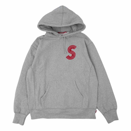 Supreme シュプリーム 20AW S Logo Hooded Sweatshirt ロゴ パーカー グレー系 S【美品】【中古】