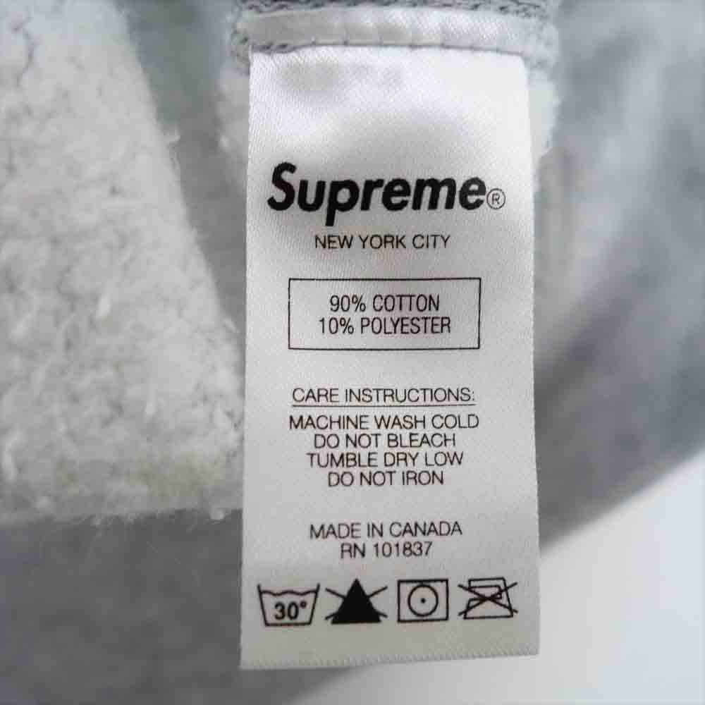 Supreme シュプリーム 20AW S Logo Hooded Sweatshirt ロゴ パーカー グレー系 S【美品】【中古】