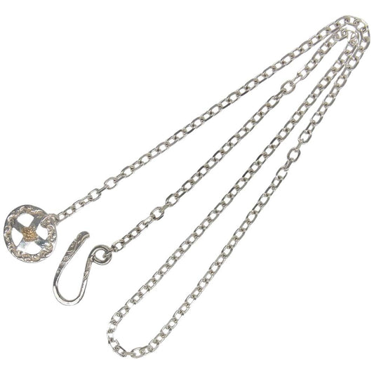 ARIZONA FREEDOM アリゾナフリーダム K18 太陽神 唐草 イーグルフック メディスンホイール ネックレス シルバー系【中古】