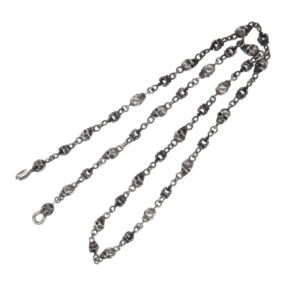 Justin Davis ジャスティンデイビス  SNJ126 SKULL DIVINE スカル クラウン チェーン シルバー系【中古】