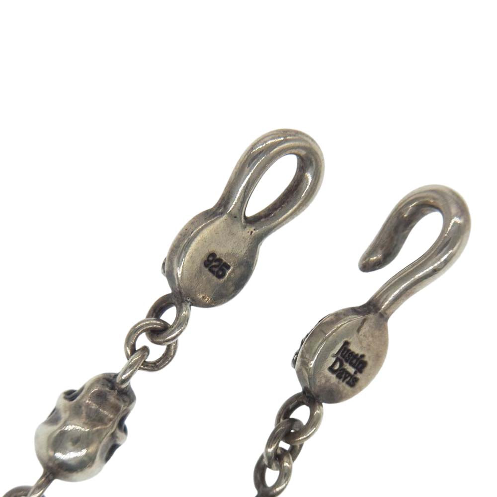 Justin Davis ジャスティンデイビス  SNJ126 SKULL DIVINE スカル クラウン チェーン シルバー系【中古】