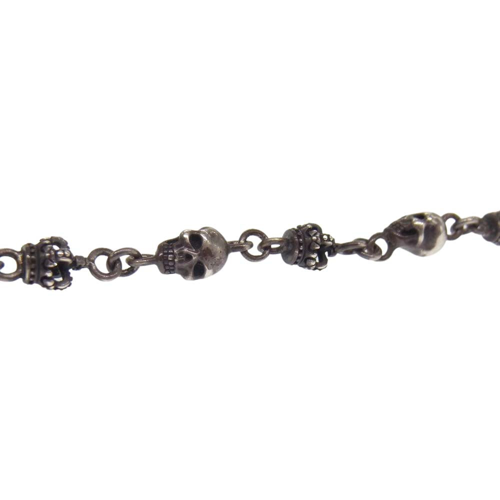 Justin Davis ジャスティンデイビス  SNJ126 SKULL DIVINE スカル クラウン チェーン シルバー系【中古】