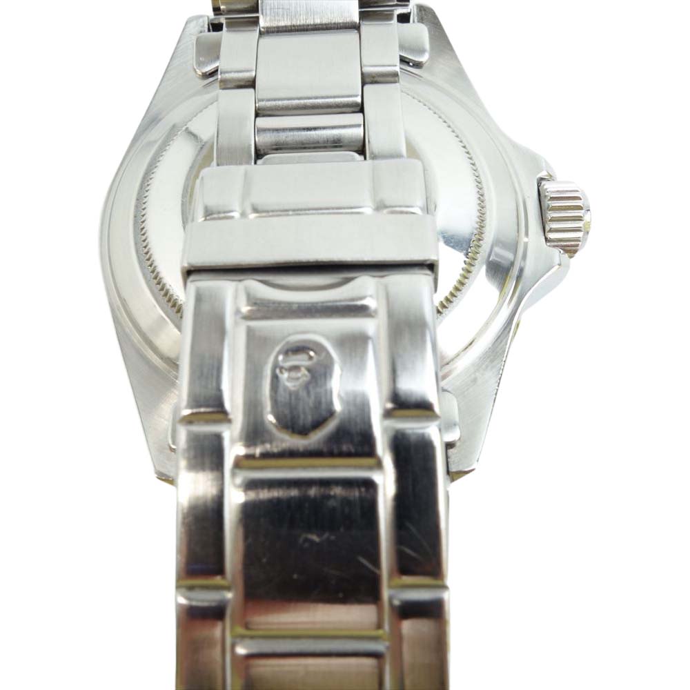 A BATHING APE アベイシングエイプ BAPEX サルマリーナ 自動巻き ベイビーマイロ カモ シルバー系【中古】